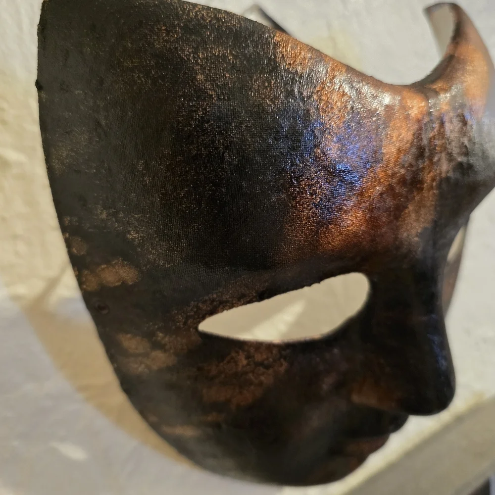 HANDCRAFTED Upcycled Face Mask HANDPAINTED Cosplay Festival Mask Halloween Decor